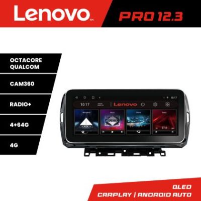 Navigatie Citroen C5 Aircross Lenovo PRO 4+64 12.3 inch qled android 4G DSP gps internet  Kit-aircross