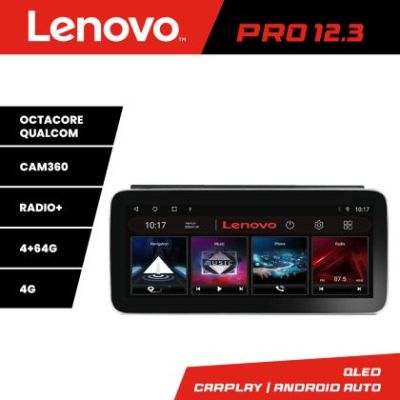 Navigatie Seat Arona Lenovo PRO 4+64 12.3 inch qled android 4G DSP gps internet  8Core