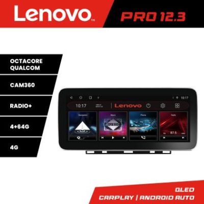 Navigatie Renault Clio 5 Lenovo PRO 4+64 12.3 inch qled android 4G DSP gps internet  8Core