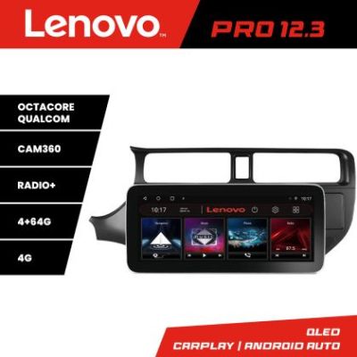 Navigatie Kia Rio 2011-2014 K-rio-11 Lenovo PRO 4+64 12.3 inch qled android 4G DSP gps internet  C