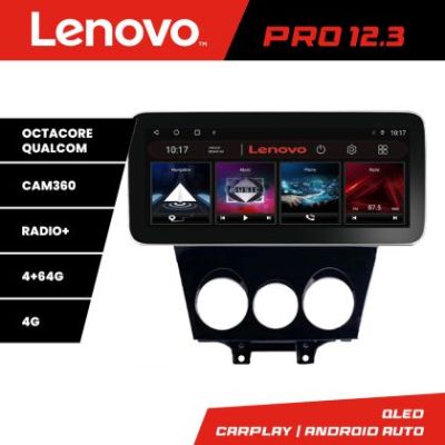 Navigatie Mazda RX8 2003-2008 Lenovo PRO 4+64 12.3 inch qled android 4G DSP gps internet  8Core