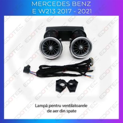 Lumini Ambientale ventilatoare spate Mercedes E W213 control pe sistemul original sau telefon