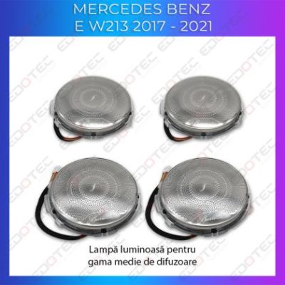 Lumini Ambientale capace difuzoare Mercedes E W213 control pe sistemul original sau telefon