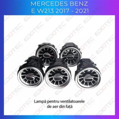 Lumini Ambientale  ventilatoare fata Mercedes E W213 control pe sistemul original sau telefon