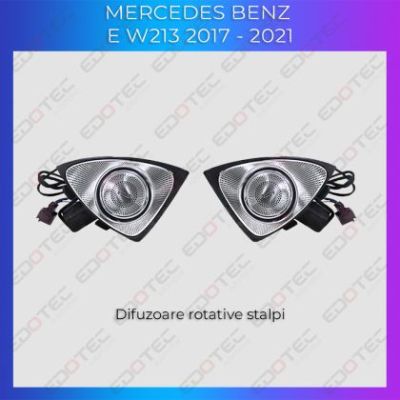 Lumini Ambientale difuzoare rotative stalpi Mercedes E W213 control pe sistemul original sau telefon