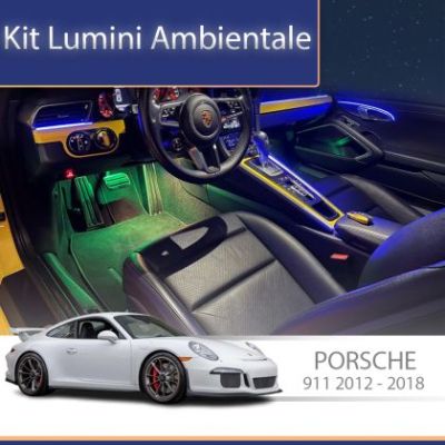 Lumini ambientale Porsche 911 2012-2018 set complet control telefon sau sistem original