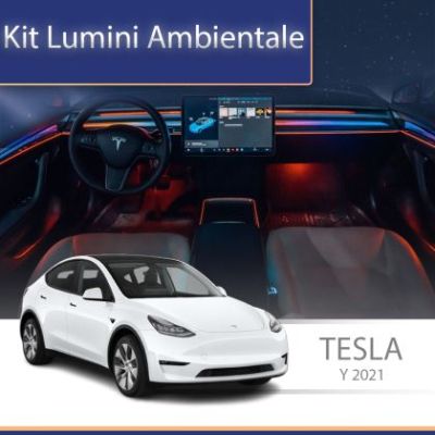 Lumini ambientale Tesla Model Y 2021 tweeter iluminat control telefon sau sistem original