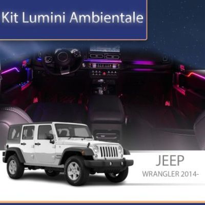 Lumini ambientale Jeep Wranger Rubicon 2014-2020 set complet control telefon sau sistem original