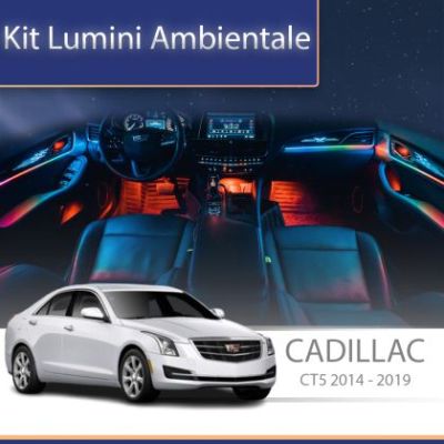 Lumini ambientale Cadillac CT5 set complet control telefon sau sistem original