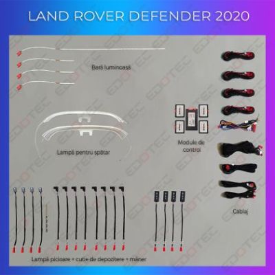 Lumini ambientale Land Rover Defender 2020- set complet control telefon sau sistem original