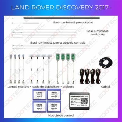 Lumini ambientale Land Rover Discovery 5 set complet control telefon sau sistem original