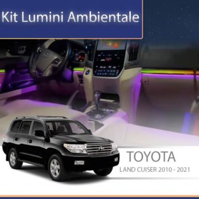Lumini ambientale Toyota LandCruier L200 V8 2010-2021 set complet control telefon sau sistem original