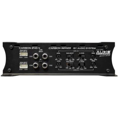Amplificator RESIGILAT Audio System CARBON-250.4, 4 x 110 sau 2 x 200 watts, in 2 sau 4 ohm, clasa AB